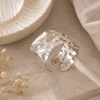 WOLFF JEWELRY - Mindy Big Bangle - Sølvfarvet (Vandfast)