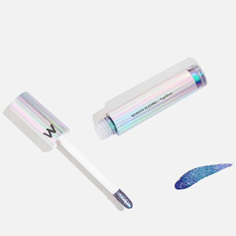 Wonderskin - Blading Top Gloss - Blue Glitter