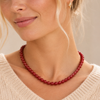 Wolff Jewelry - Jusi Pearl halskæde - Bourgogne