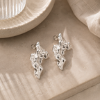 WOLFF JEWELRY - Rustic Big - øreringe - sølvfarvet