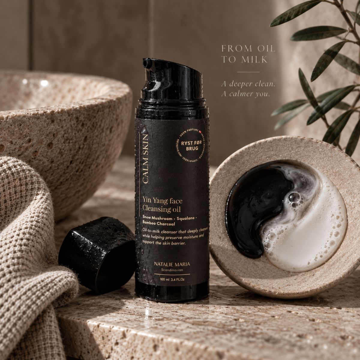 Natalie Maria Scandinavian | Calm Skin Yin Yang face Cleansing oil