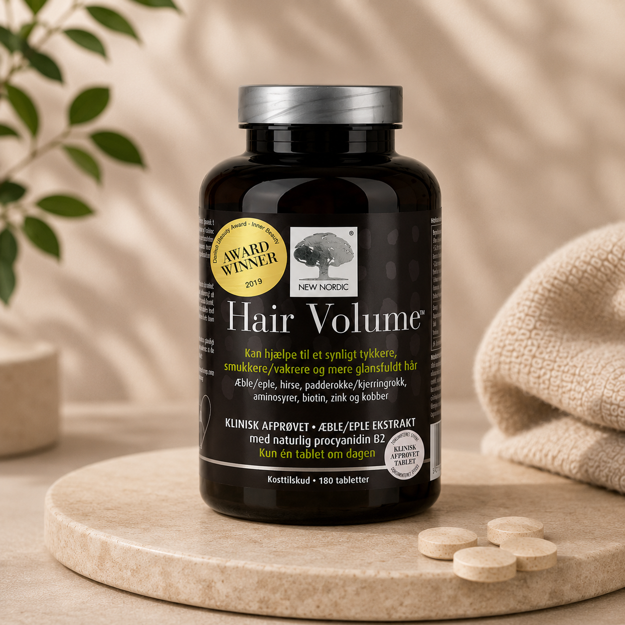 New Nordic - Hair Volume - 180 tabletter
