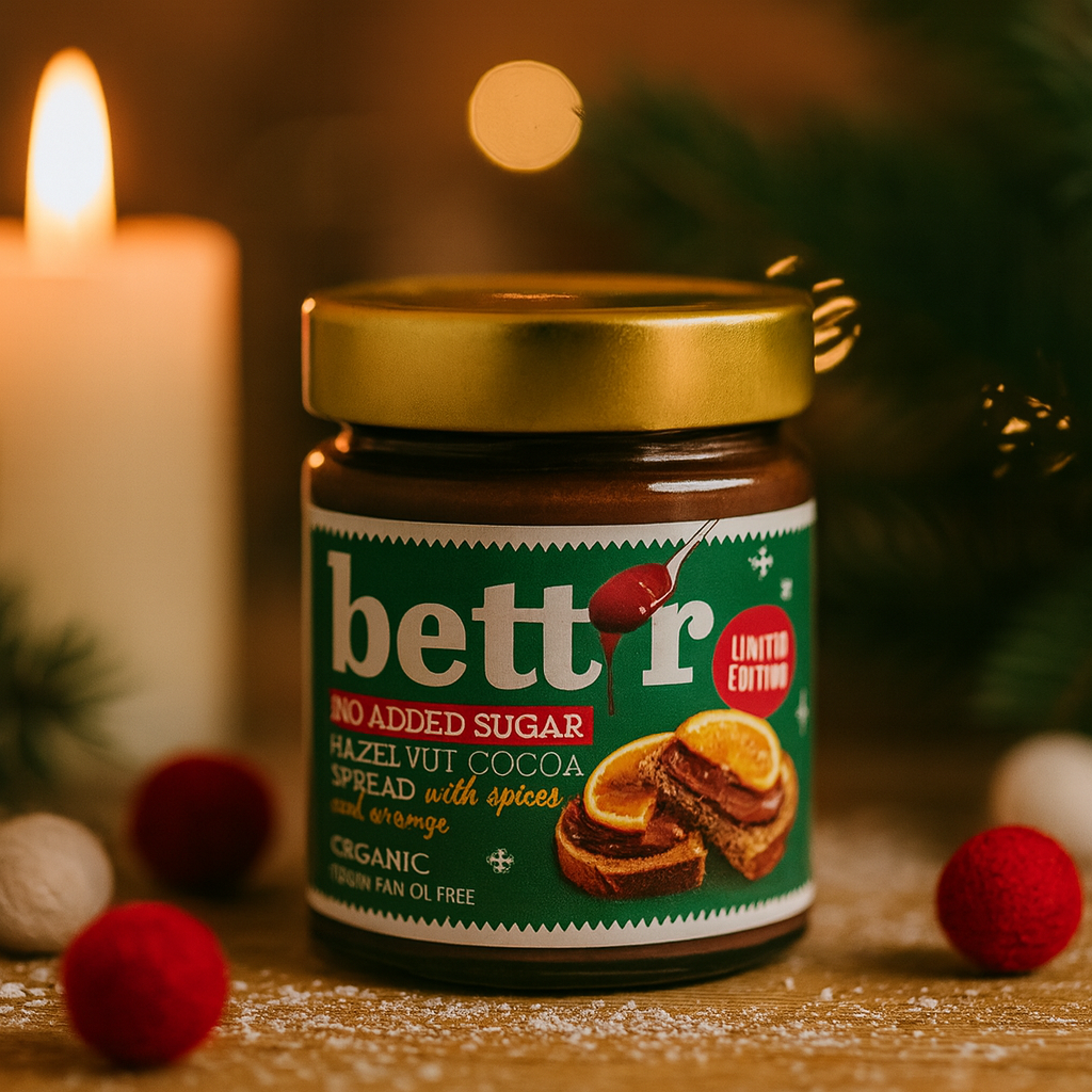 Bett'r - Hazelnut Cocoa Spread Spices & Orange - 250 g.
