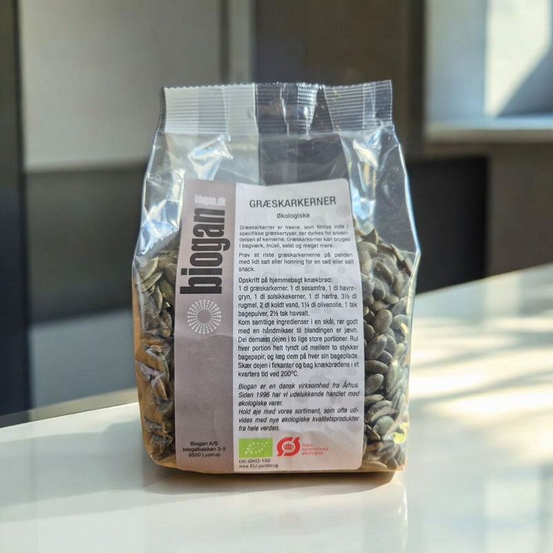 BIOGAN - Økologiske græskarkerner - 500 g.