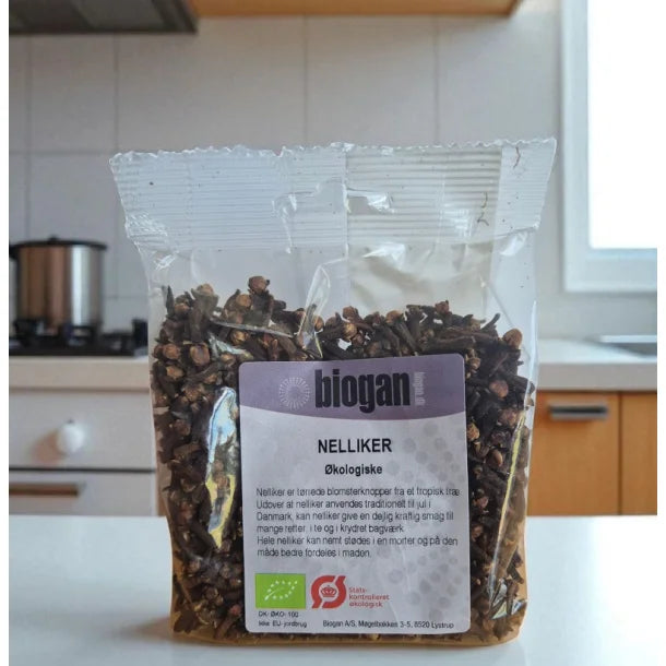 Biogan - Økologiske - Hele Nelliker - 75 g.