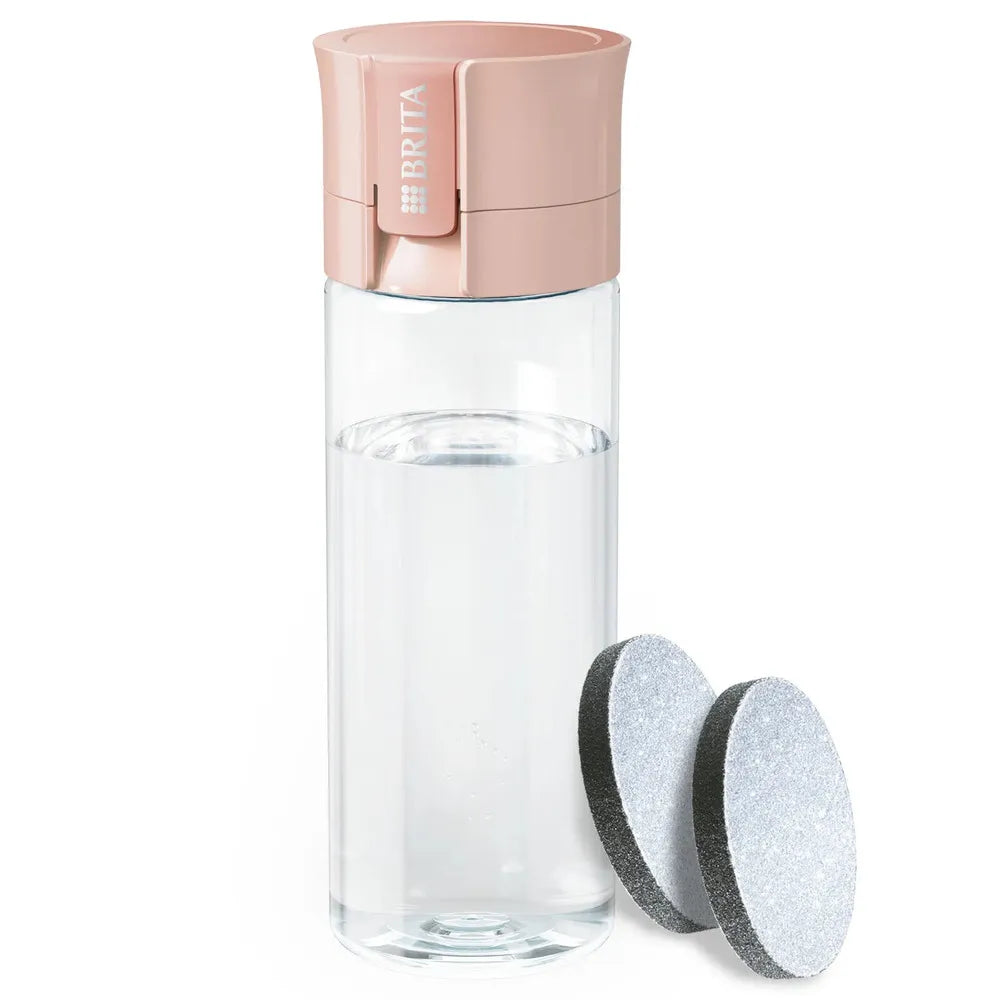 Brita - Vandflaske med 2 x filter - Peach - 0,6 L