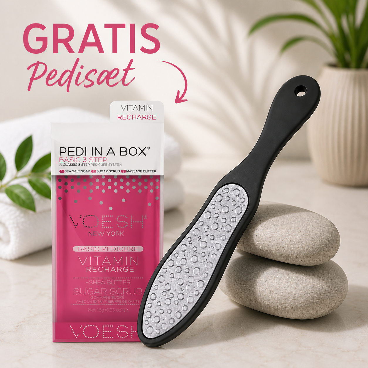 Namiso - Den BEDSTE Fodfil og GRATIS pedisæt (tilfældig variant)