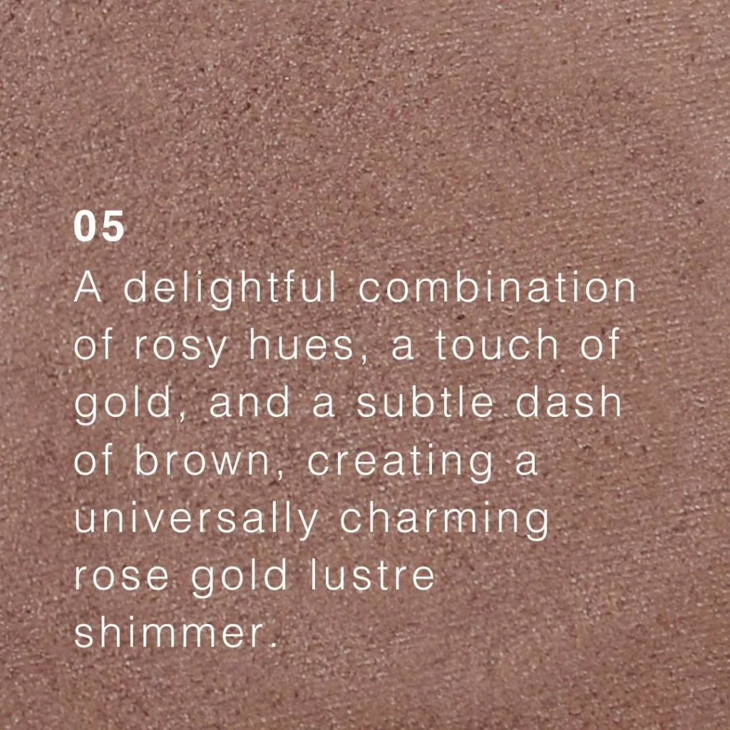 Saint Minerals -  Pressed Eyeshadow - rosenrøde nuancer og et strejf af guld - 05