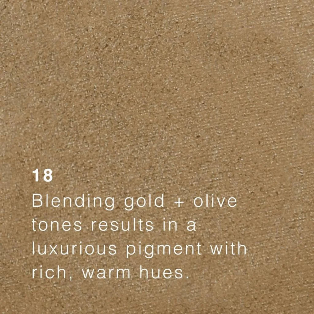 Saint Minerals -  Pressed Eyeshadow - guld- og oliventoner - 18