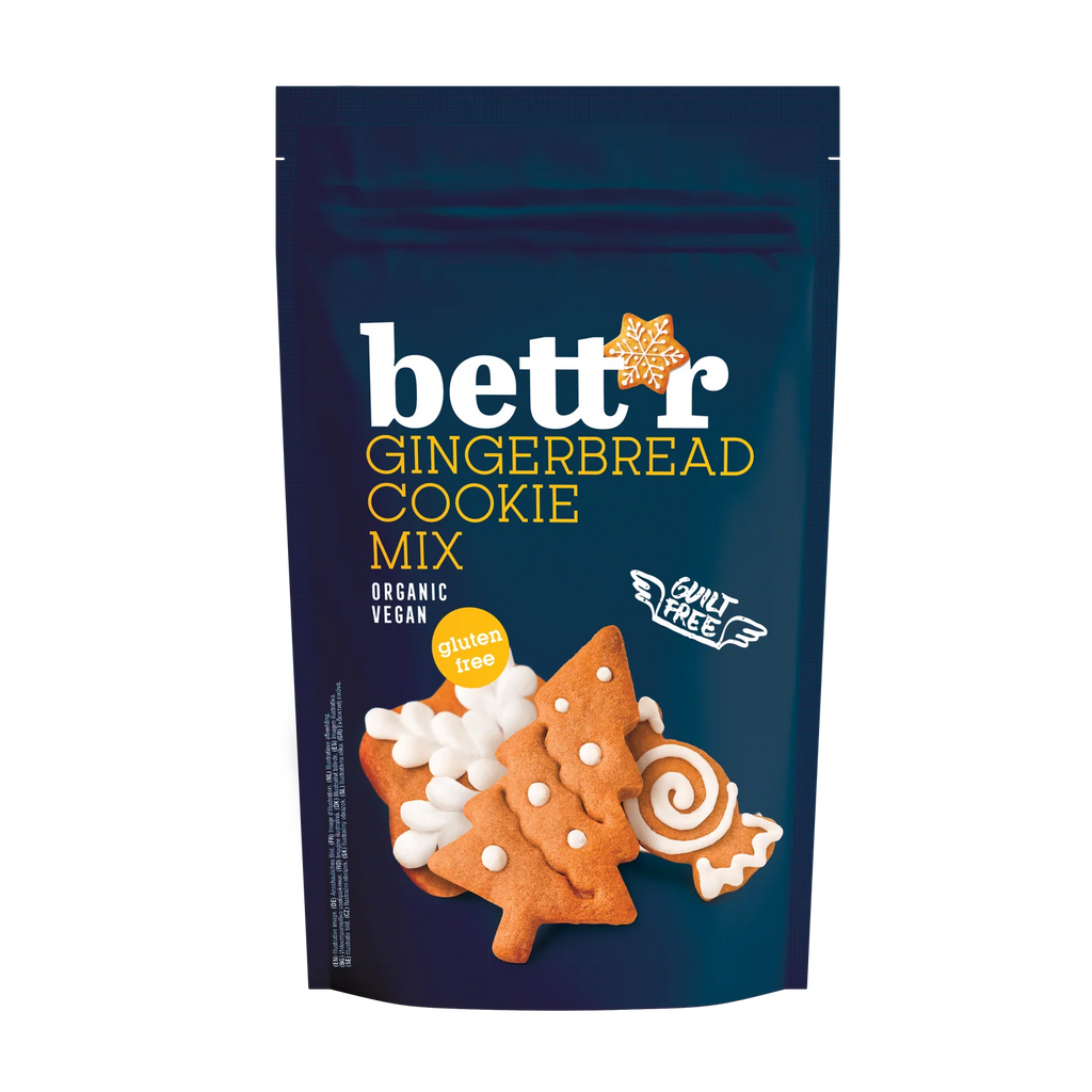 Bett'r - økologisk glutenfri og vegansk - Gingerbread Cookie Mix - 350 g.