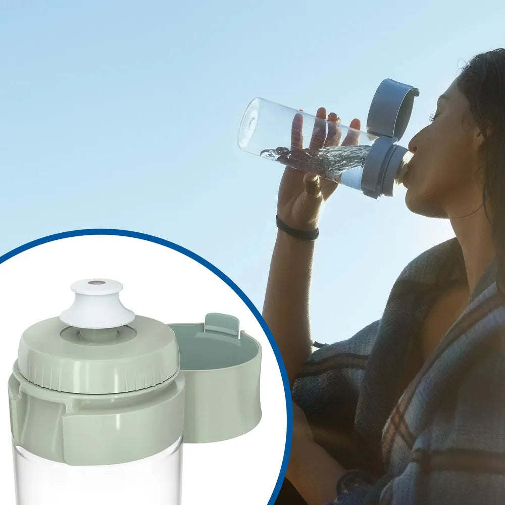 Brita - Vandflaske med 2 x filter - Lys grøn - 0,6 L