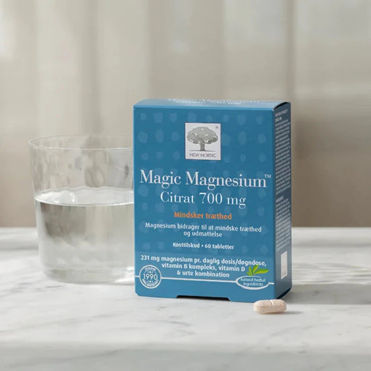 New Nordic - Magic Magnesium Citrat 700 Mg. (Mindsker træthed) - 60 tabletter