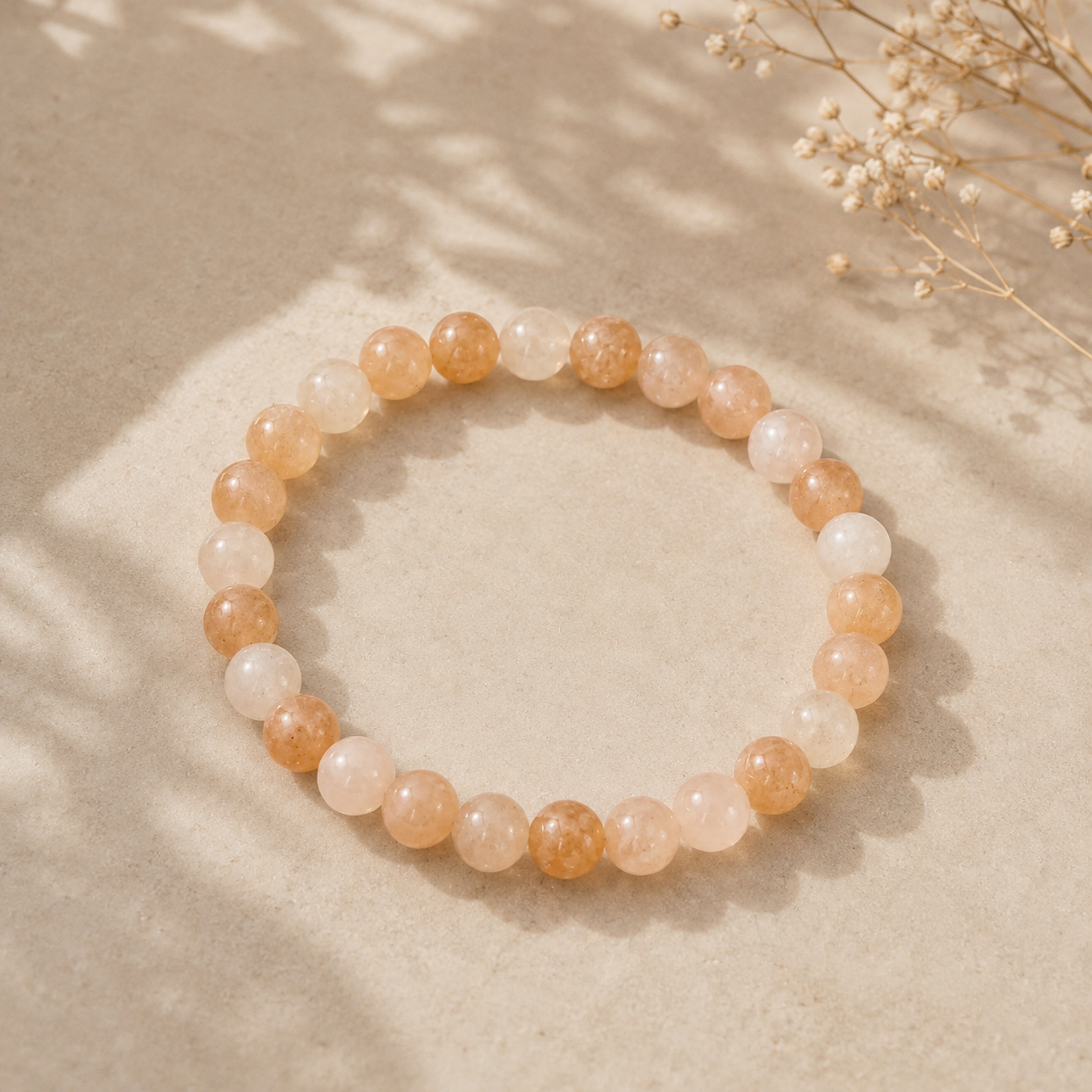 WOLFF JEWELRY -  Jalle Pearl Bracelet - Peach