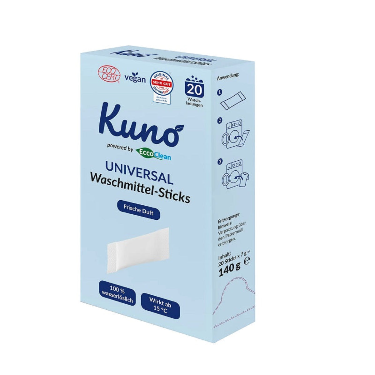 Kuno - universal vaskemiddel I stick - duft - 20 sticks