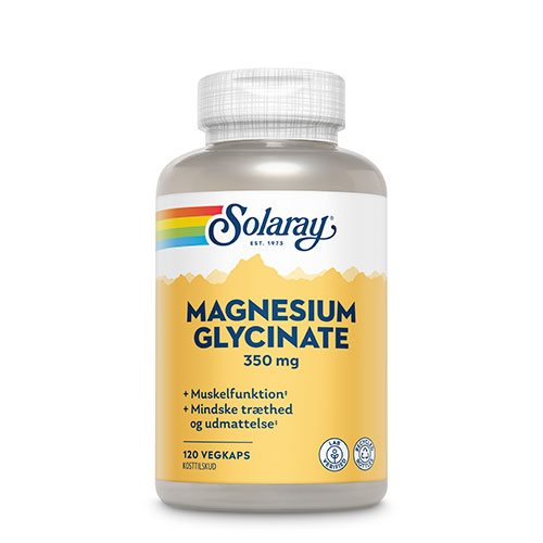 Solaray - Magnesium Glycinate - 350 mg. - 120 kapsler