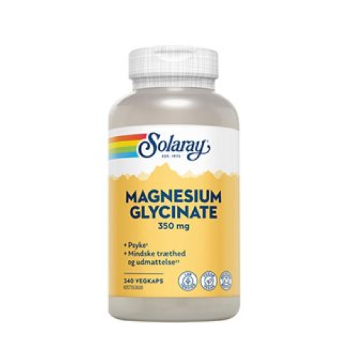 Solaray - Magnesium Glycinate - 350 mg. - 240 kapsler