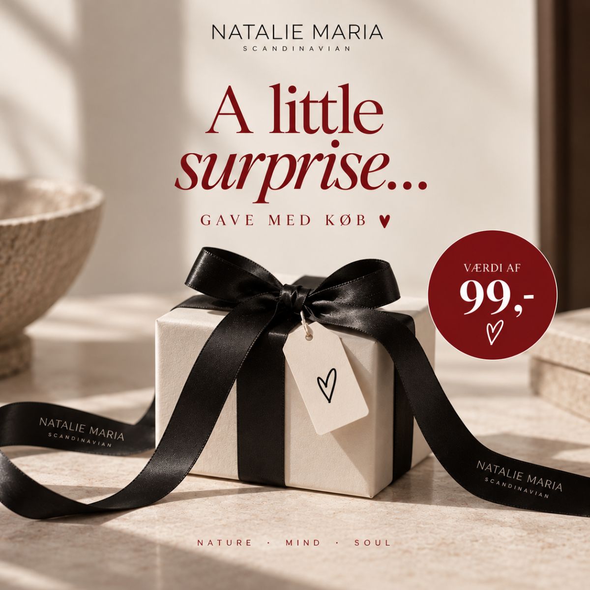 Surpricegave - V. køb af Natalie Maria Scandinavian