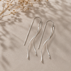 WOLFF JEWELRY - Waves Earring - Sølvfarvet