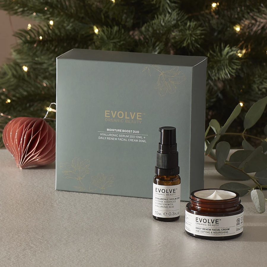 Evolve - Moisture Boost Duo. Daily Renew Facial Cream, 30 ml + Hyaluronic Serum 200 10 ml