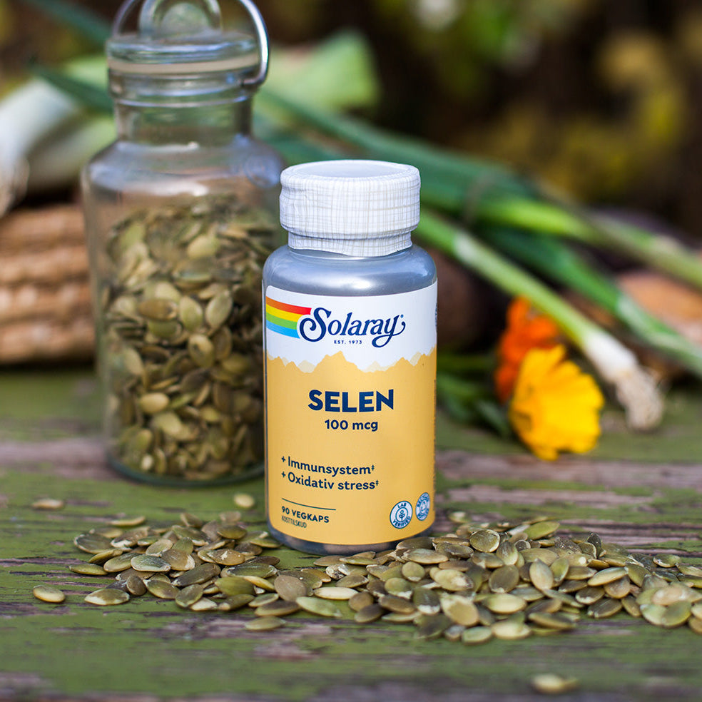 Solaray - Selen (immunsystem) - 90 kapsler