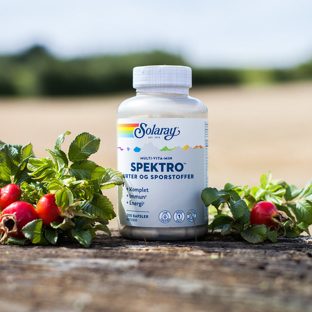 Solaray - Spektro Urter og Sporstoffer - 200 kapsler