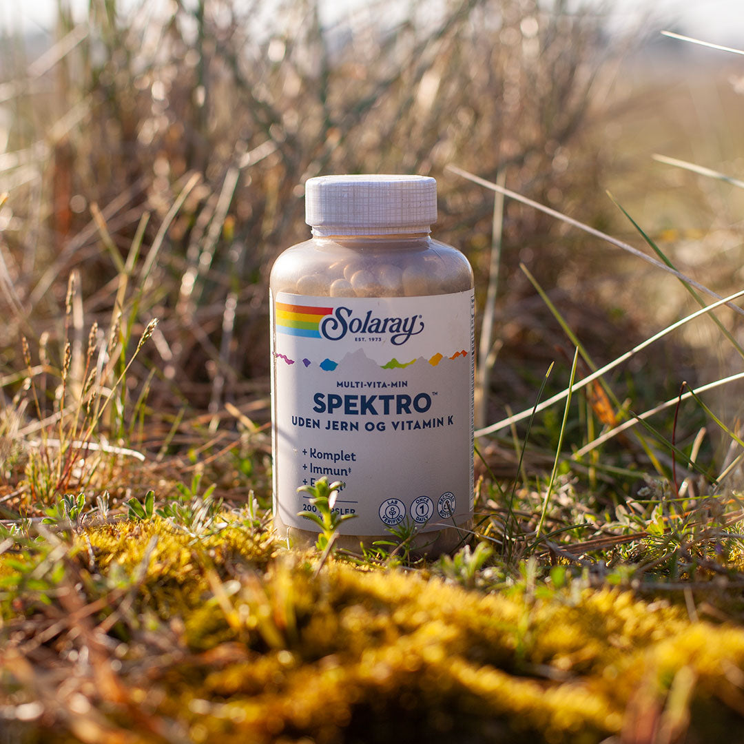 Solaray - Spektro uden Jern og Vitamin K - 200 kapsler
