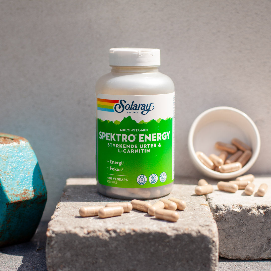 Solaray - Spektro Energy - Stykrende urter & L-Carnitin - 180 kap