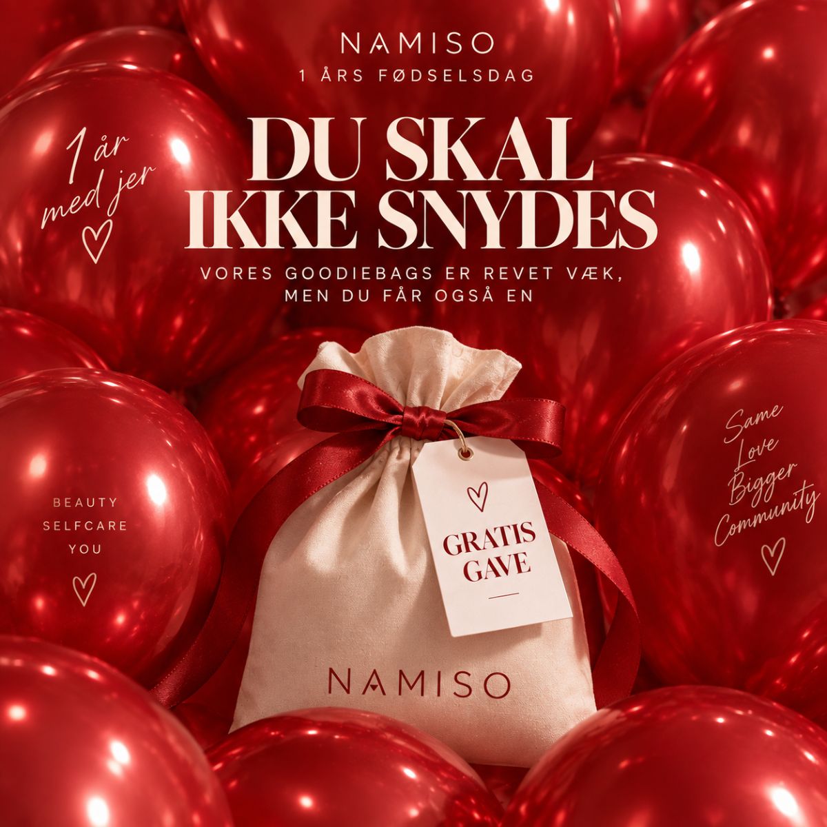 NAMISO | Du skal ikke snydes - Gratis Gave - 1 års fødselsdag