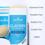 ZIONHEALTH  - BIO CLAYDRY  DEODORANT - SHOWER FRESH - 80ml